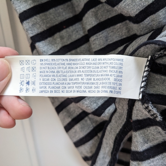 F21 3/4 Sleeve Shirt with Lace Shoulders - Picture 5 of 5